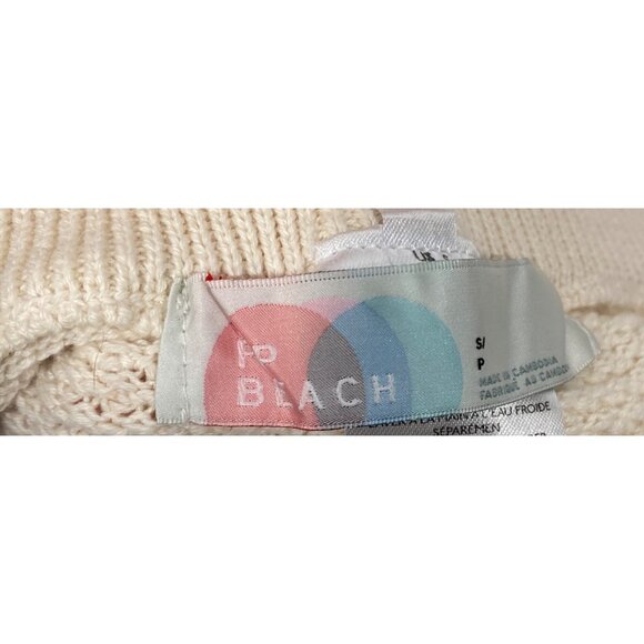 Free People Beach Hailee Crochet Knit Pants S Cream Cotton Blend textured athlei - Picture 6 of 10